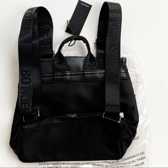 Botkier New York Backpack Bag Black Trigger Mini Backpack Travel Small NEW - Picture 5 of 14